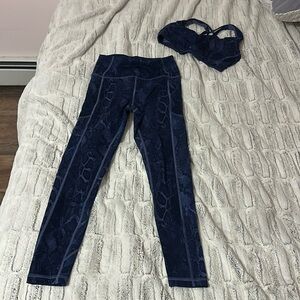 Purple Snake Skin Victoria Secret Workout Leggings